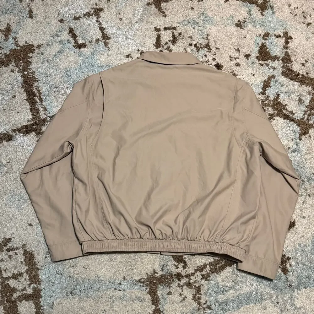 Vintage Polo Ralph Lauren Harrington Bomber Jacket Size Large Khaki Beige